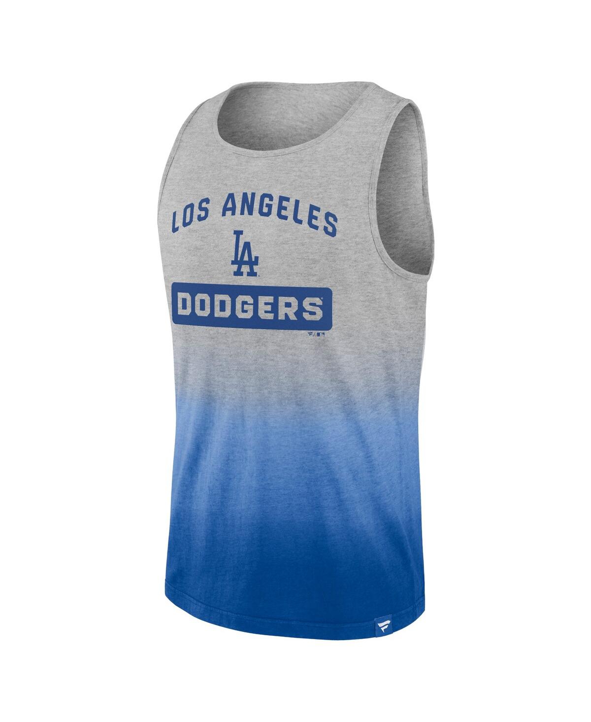 Fanatics Branded Gray/royal Los Angeles Dodgers Our Year Tank Top In Gray,royal