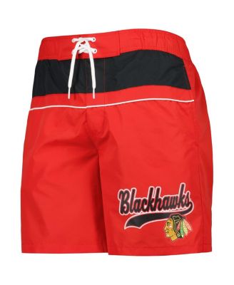 Men's Red Chicago Blackhawks Freestyle Volley Swim Shorts