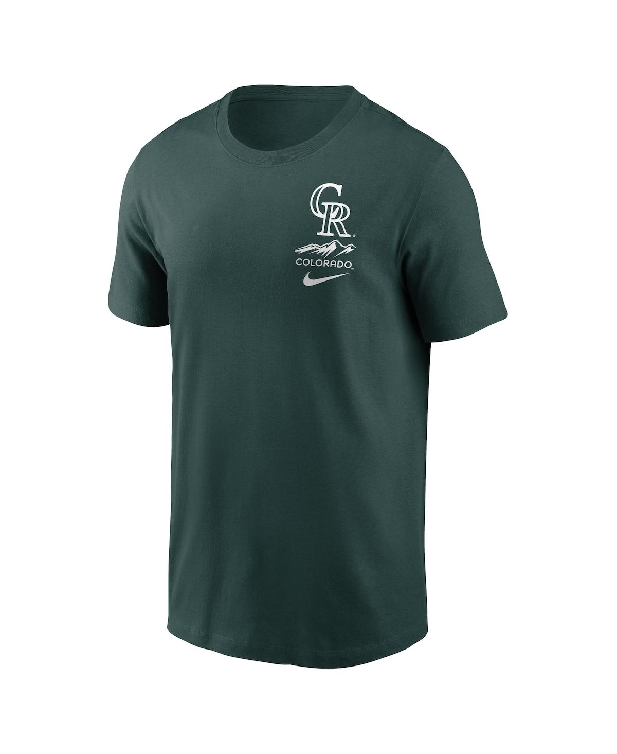 Shop Nike Men's  Green Colorado Rockies City Connect 2-hit T-shirt