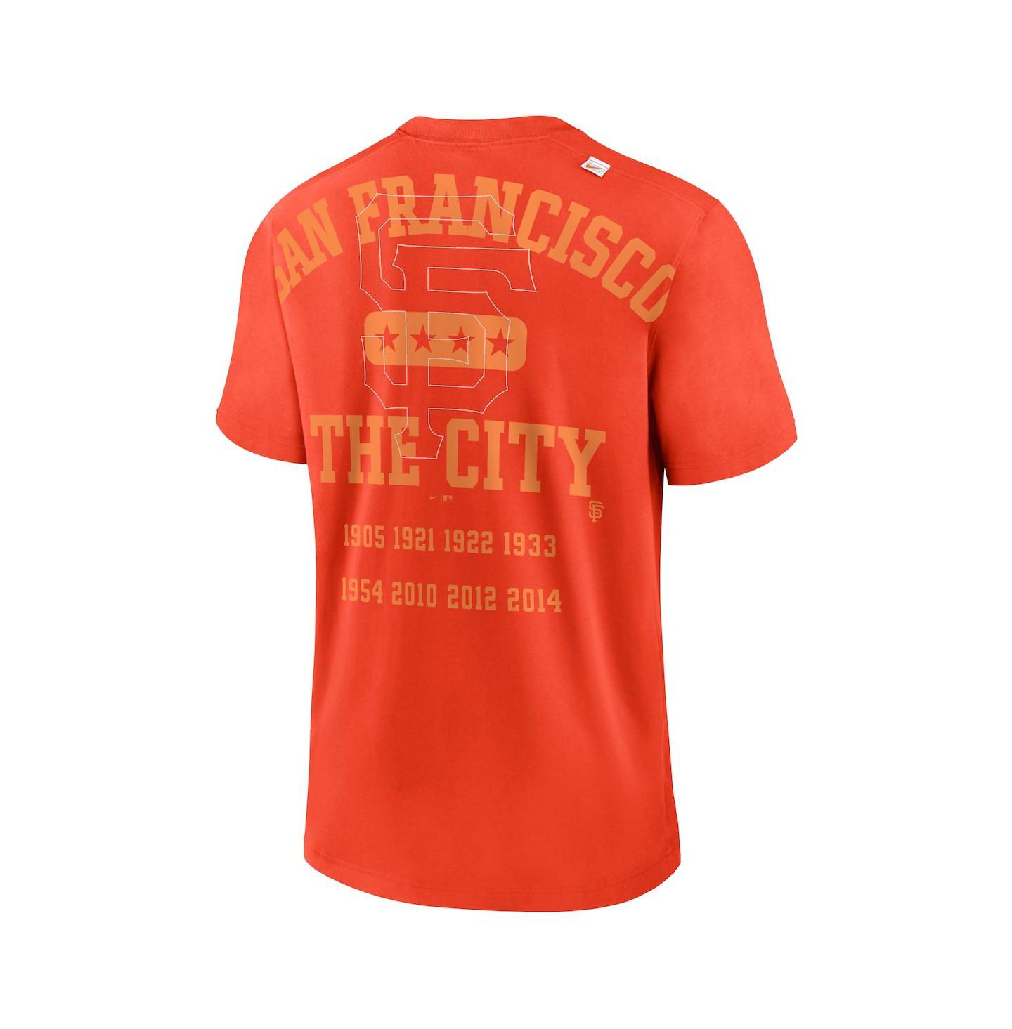 Мужская футболка Nike Orange San Francisco Giants Statement Game Over — фото 4