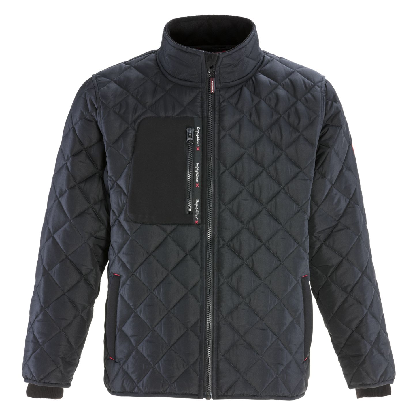 Мужская куртка RefrigiWear Big & Tall EnduraQuilt Diamond Quilted Puffer Jackett, цвет: Чёрный — фото 18