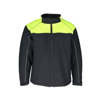 Big & Tall Two-Tone HiVis Insulated Jacket - High-Visibility, Warm, Water-Resistant Work Coat