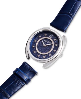 Women's Duality Diamond (1/8 ct. t.w.) Stainless Steel Bracelet Watch Box Set 34mm