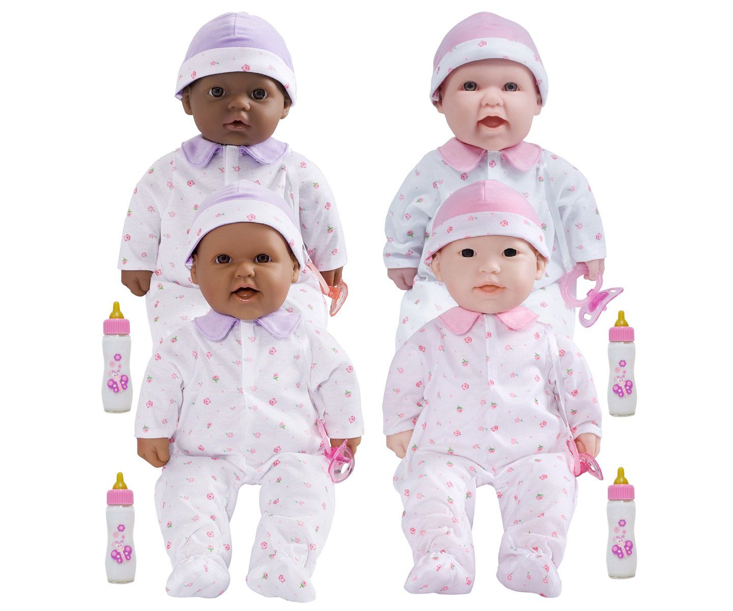 Детские куклы JC TOYS Loveable 16" BPA and Phthalate-Free Baby Dolls, 4-Piece Set, Ages 1+ — фото 2
