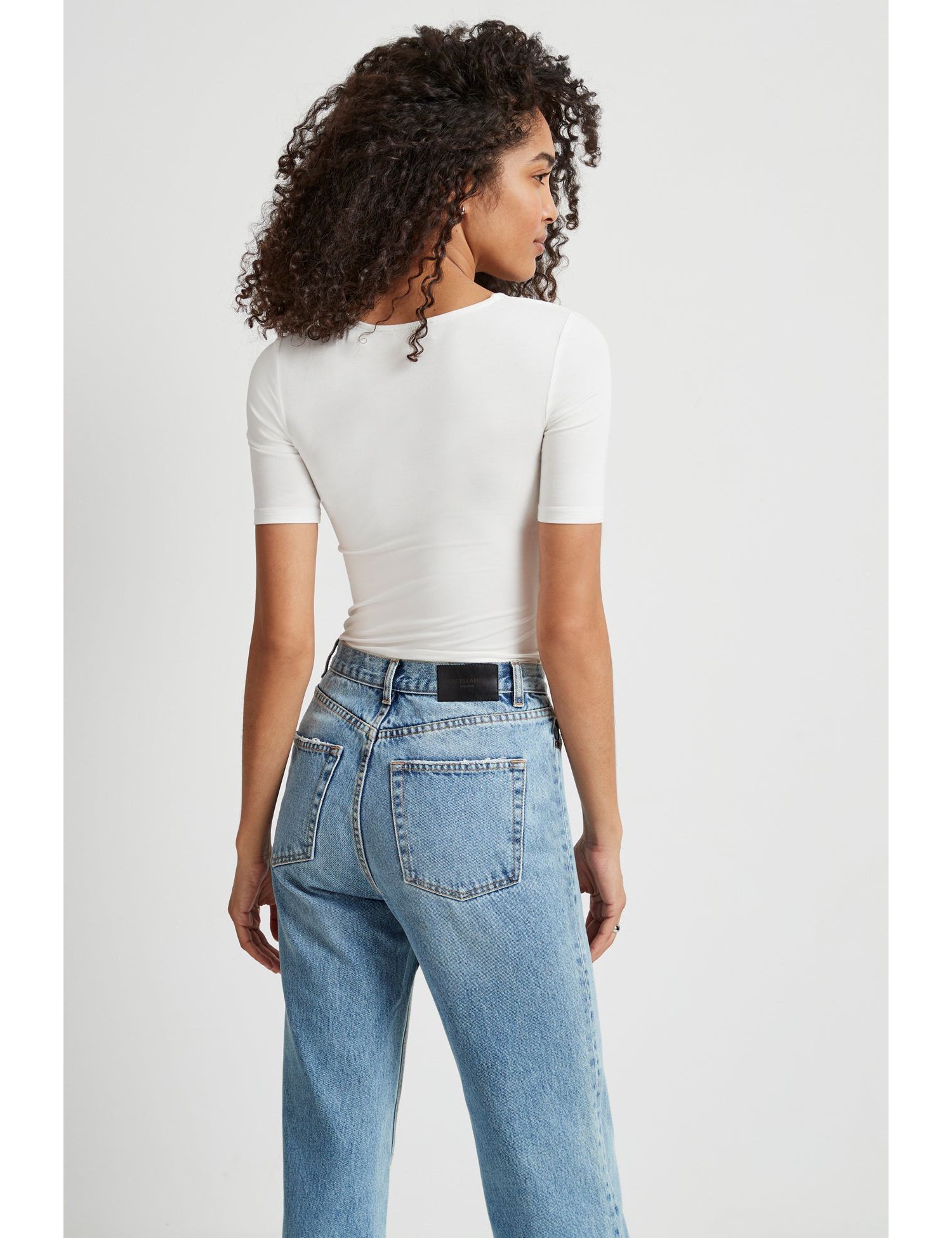 Women's Bowen Short-Sleeve Cutout-Neckline Jersey Top
