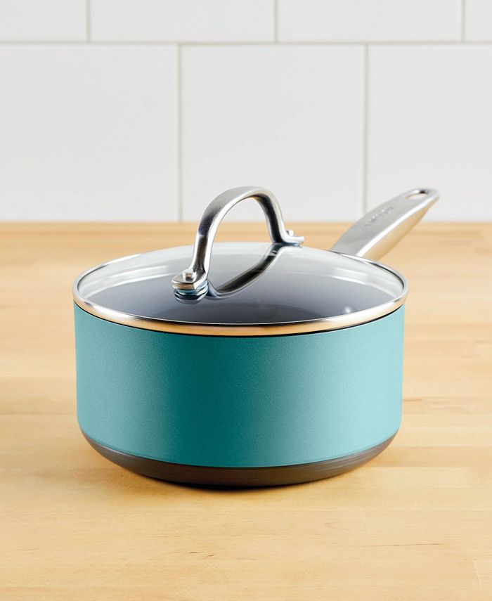 Anolon Achieve Hard Anodized Nonstick 2 Quart Sauce Pan with Lid Macy's