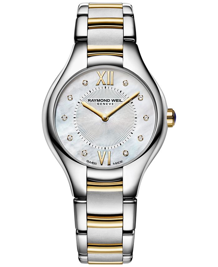 Raymond Weil Women's Swiss Noemia Diamond Accent Two-Tone PVD Stainless ...