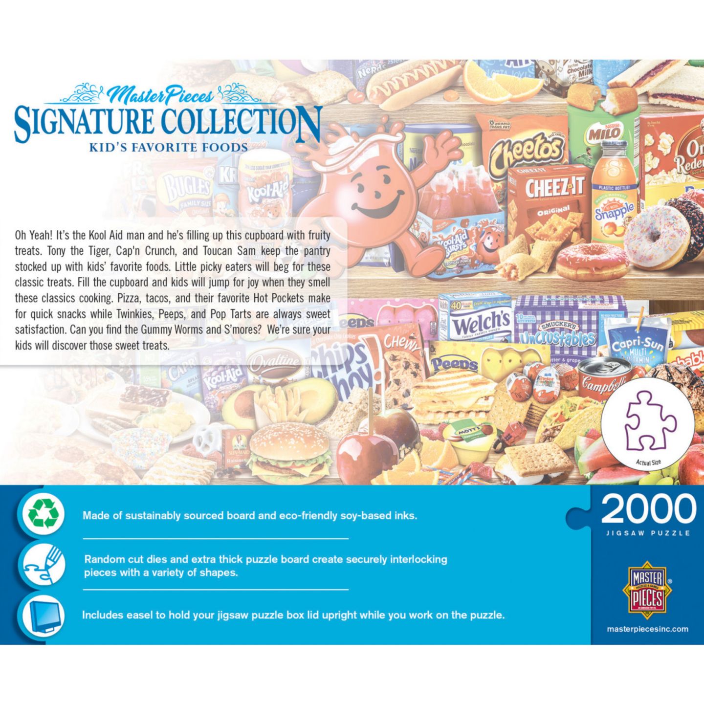 Детский пазл MasterPieces Puzzles Signature Collection - Kids' Favorite Foods 2000 Piece Puzzle, от 12 лет — фото 3