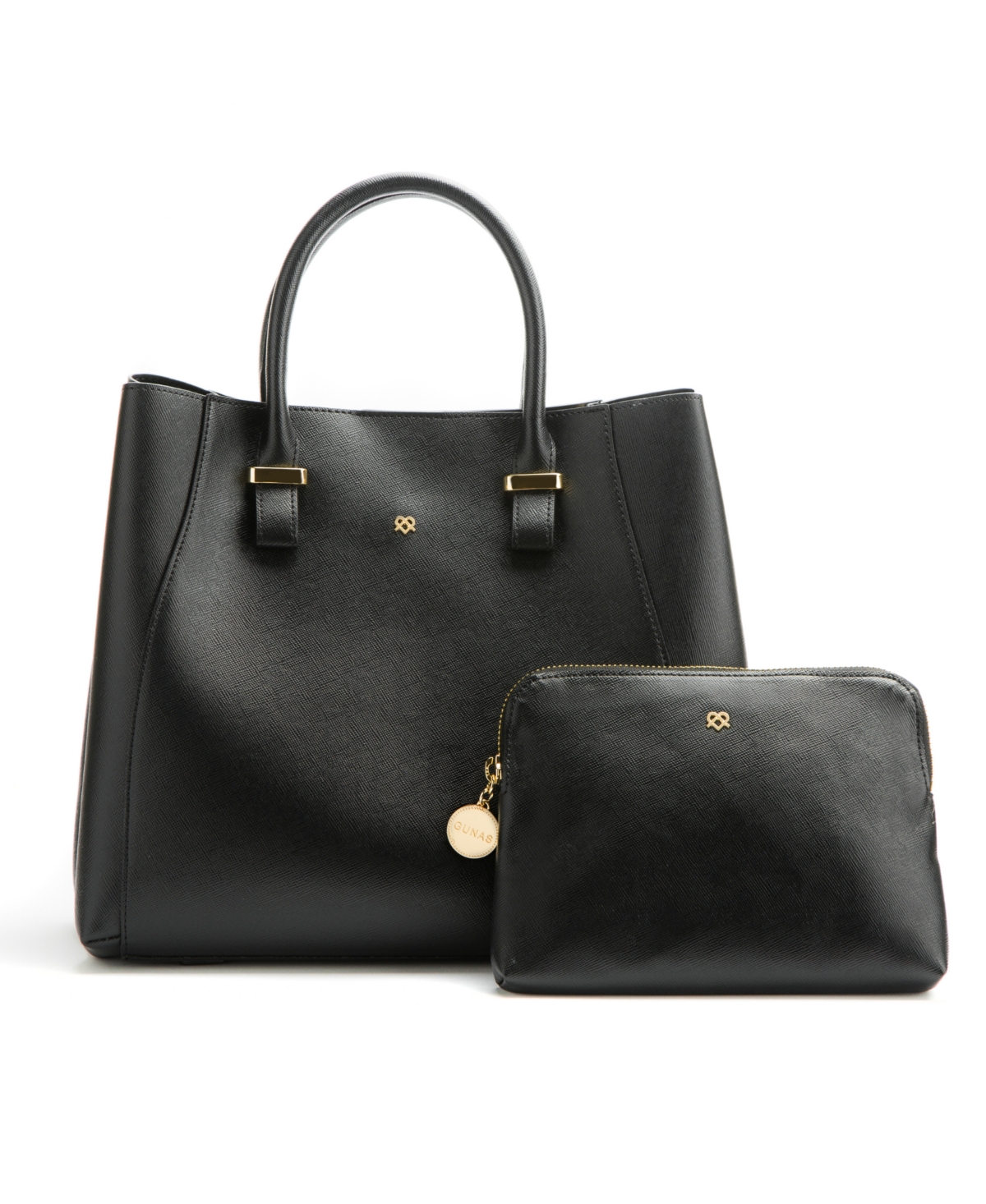 Shop Gunas New York Jane Medium Satchel Bag In Black