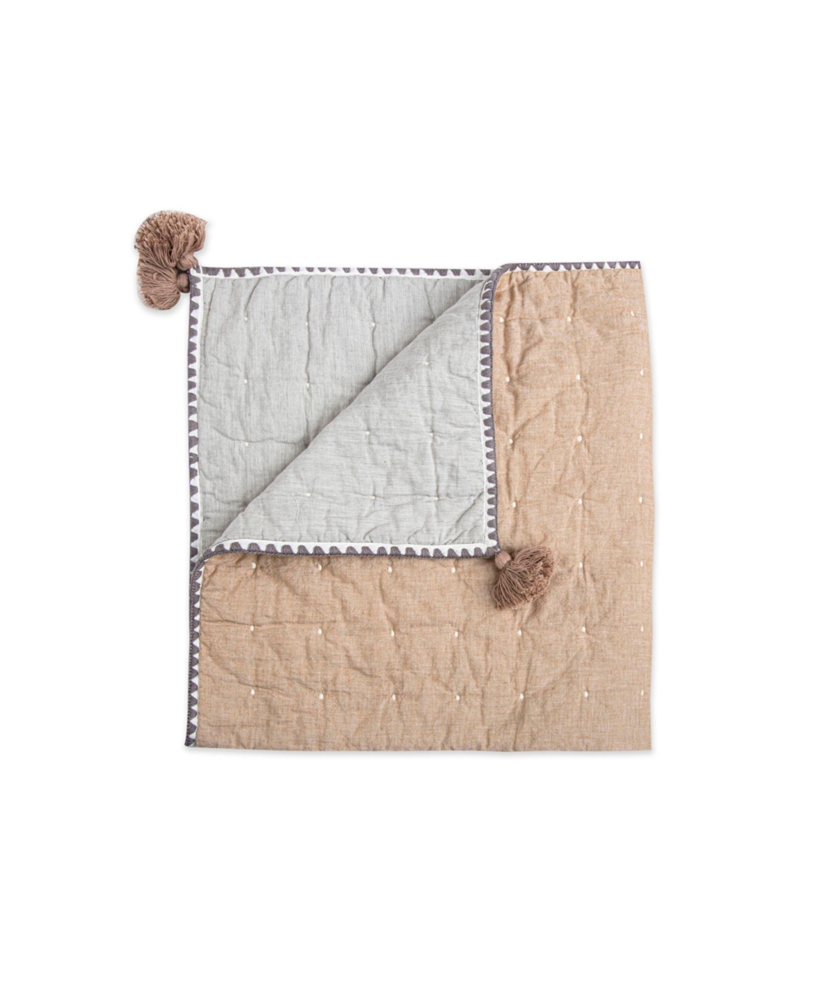 Crane Baby Baby Boys Or Baby Girls Ezra Copper Quilted Blanket In Multi