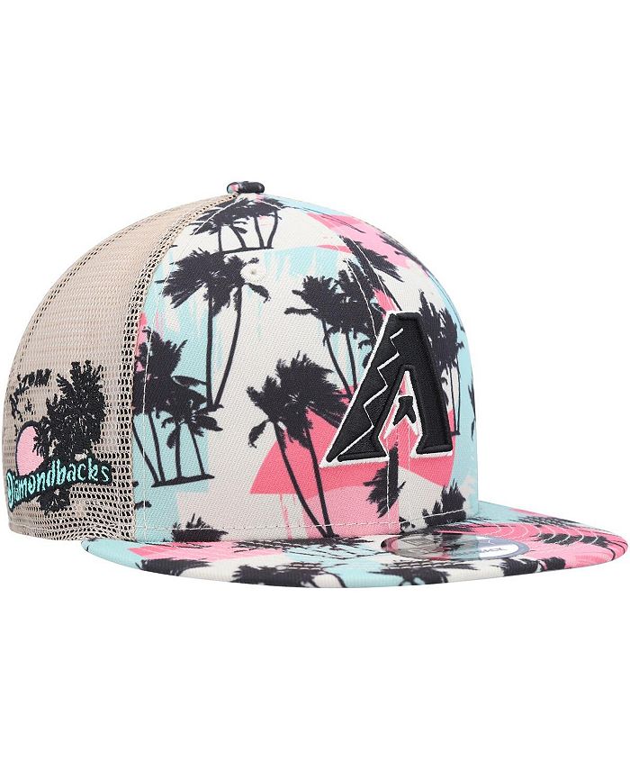 Men's New Era Natural Los Angeles Dodgers Retro Beachin' Bucket Hat