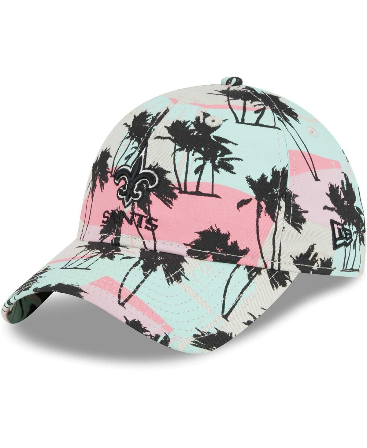 New Era Women's  Cream New Orleans Saints Retro Beachin 9twenty Adjustable Hat