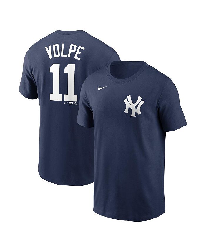 Nike Big Boys and Girls Anthony Volpe Navy New York Yankees Name and Number  T-shirt - Macy's