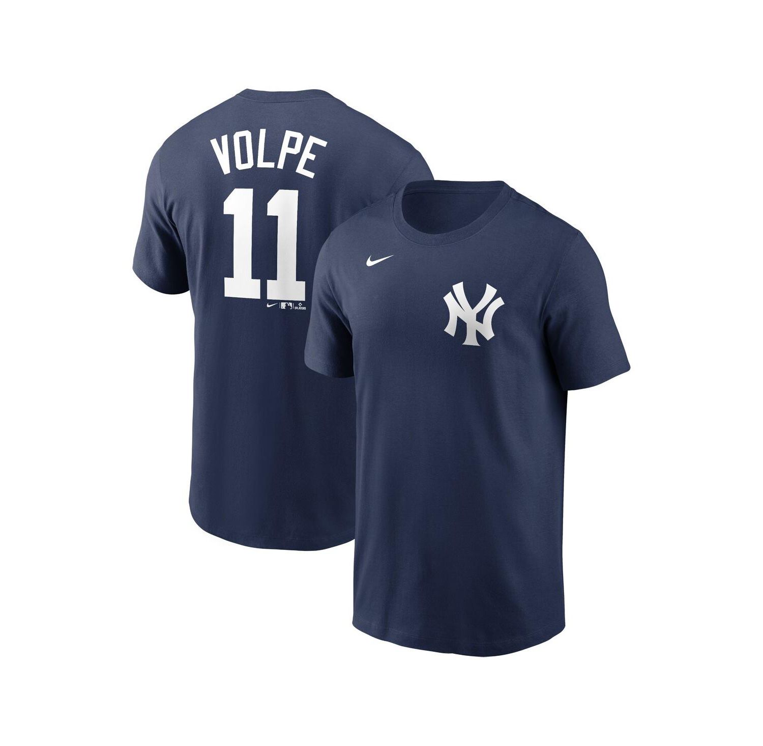 Big Boys and Girls Anthony Volpe Navy New York Yankees Name and Number T-shirt