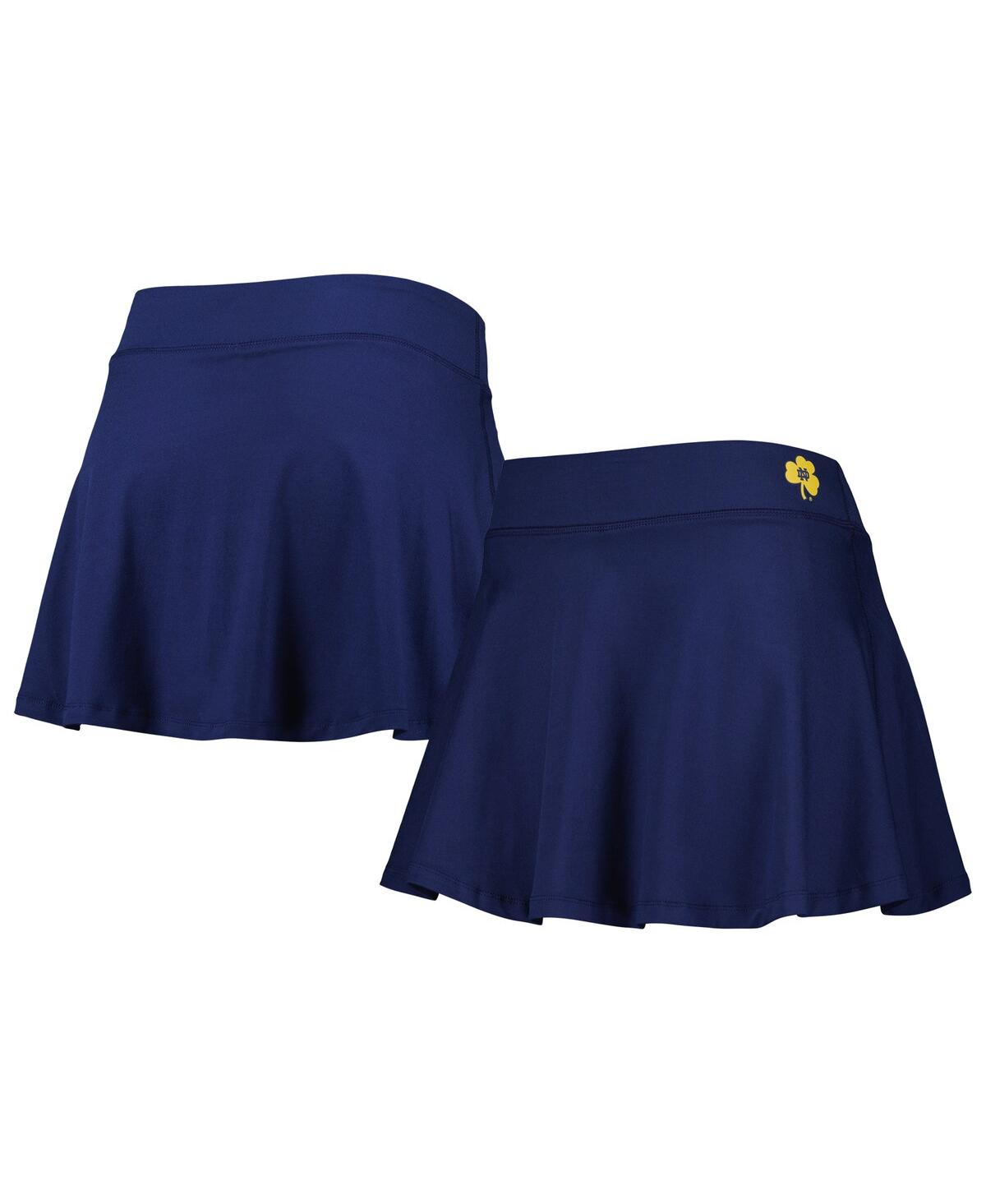 Women's ZooZatz Navy Notre Dame Fighting Irish Flowy Skort - Navy