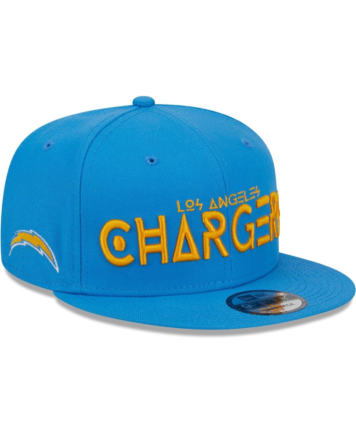 Men's New EraLos Angeles Chargers Word 9FIFTY Snapback Hat - Powder Blue