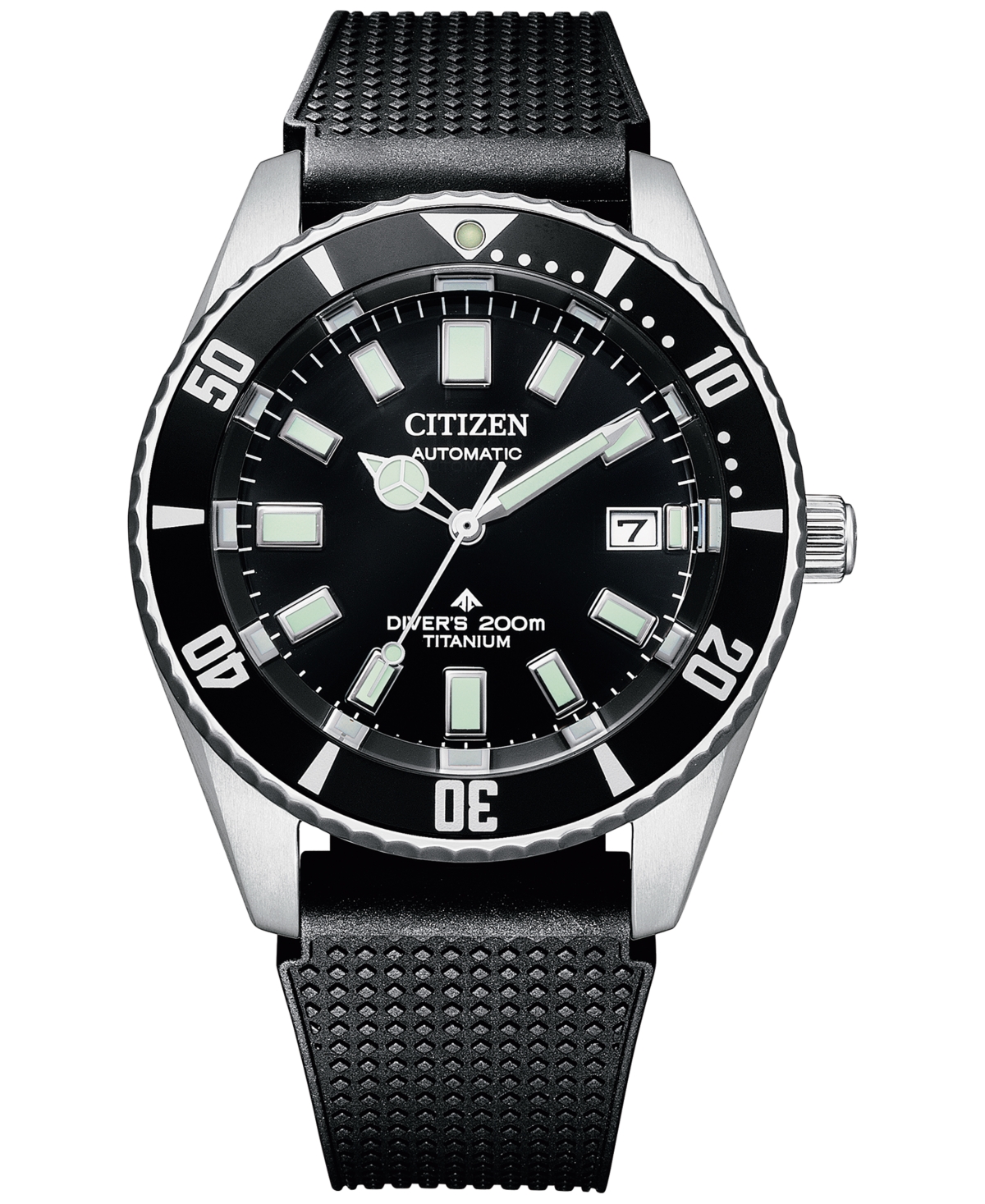 Citizen Men's Automatic Promaster Dive Black Polyurethane Strap Watch 41mm
