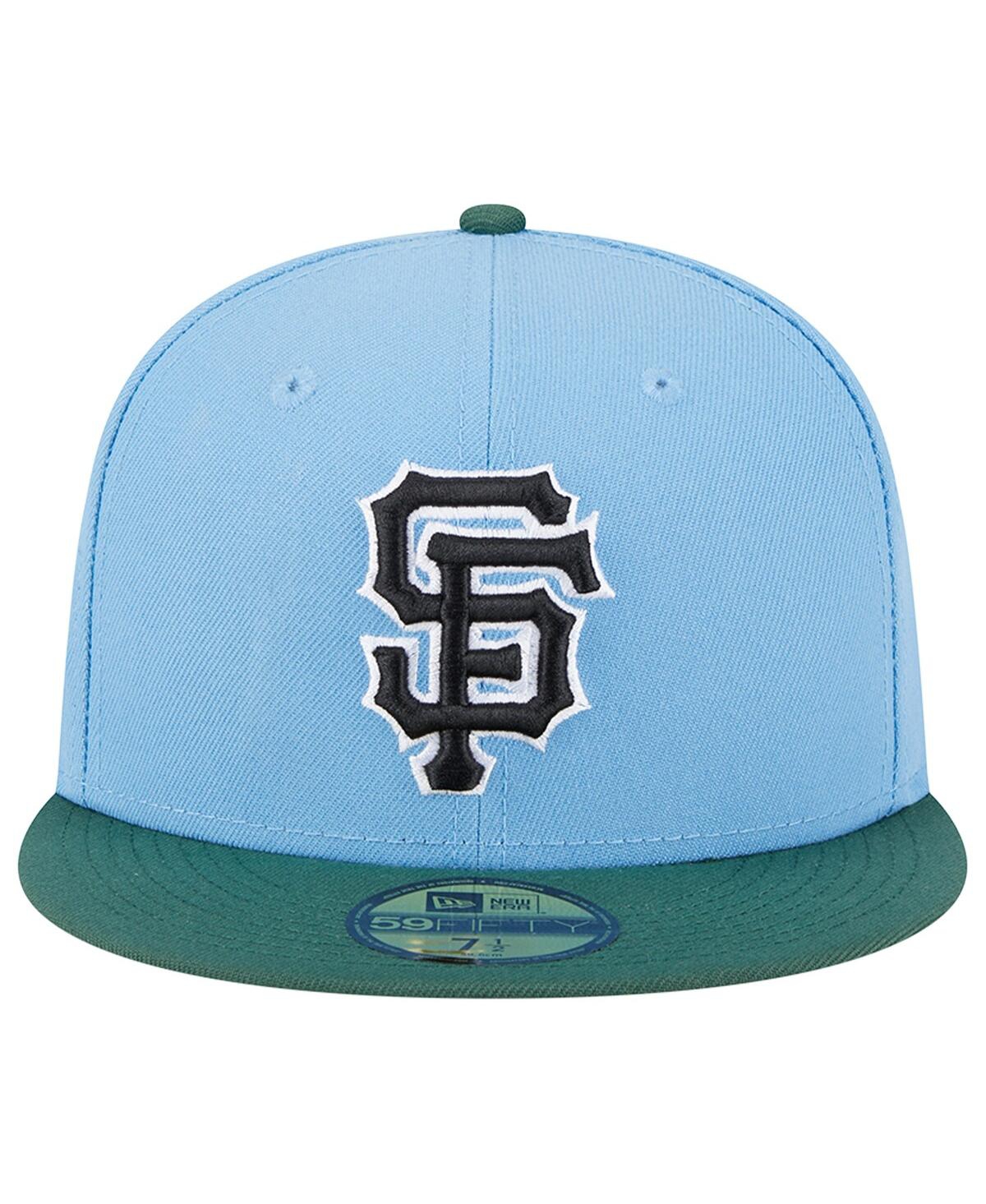 Shop New Era Men's  Sky Blue, Cilantro San Francisco Giants 2002 World Series 59fifty Fitted Hat In Sky Blue,cilantro