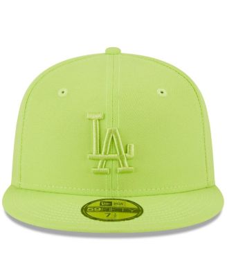 Men's Neon Green Los Angeles Dodgers 2023 Spring Color Basic 59FIFTY Fitted Hat