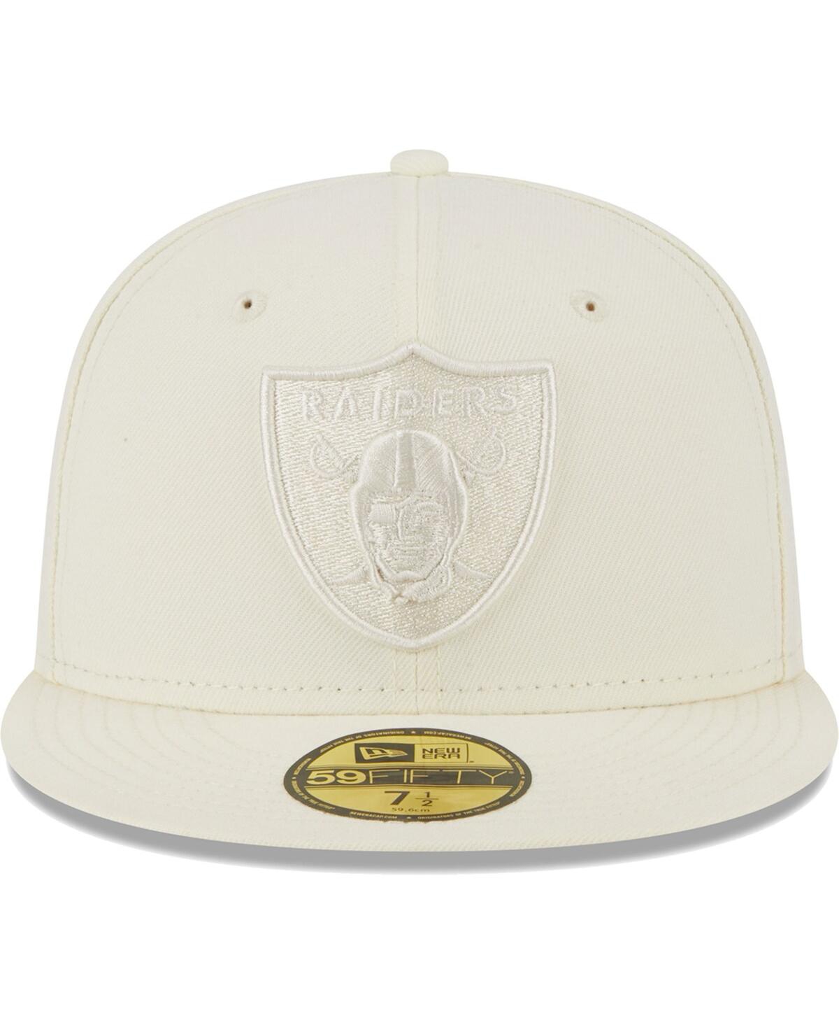 Men's New EraLas Vegas Raiders Color Pack 59FIFTY Fitted Hat - Cream