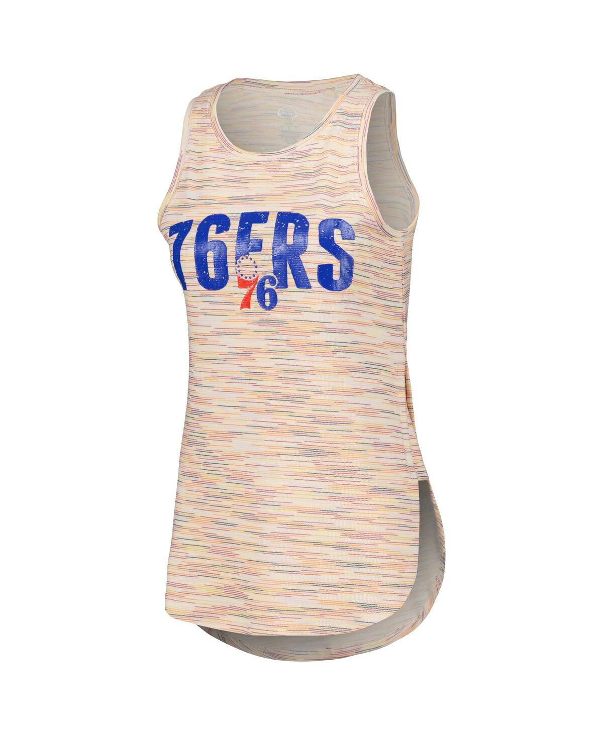 Concepts Sport White Philadelphia 76ers Sunray Tank Top In White