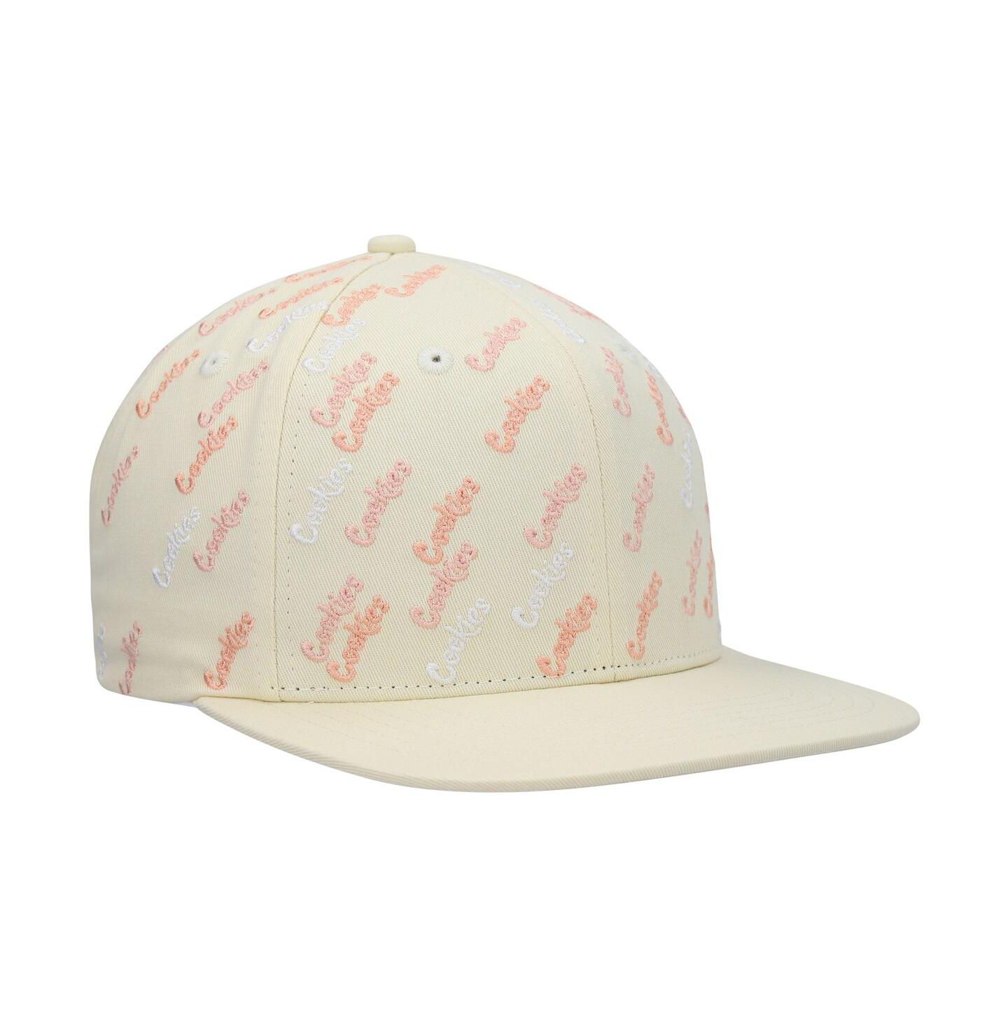 Мужская кепка Cookies Cream Triple Beam Allover Print Snapback Hat — фото 4