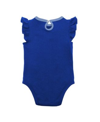 Newborn and Infant Boys and Girls Royal, Heather Gray Toronto Blue Jays Little Fan Two-Pack Bodysuit Set