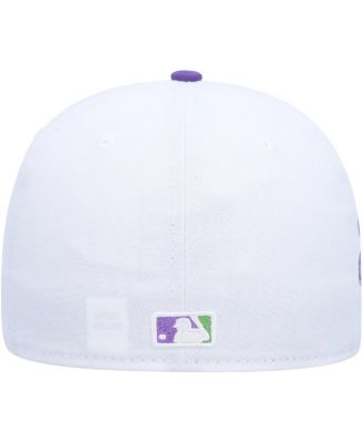 Men's White Arizona Diamondbacks Side Patch 59FIFTY Fitted Hat