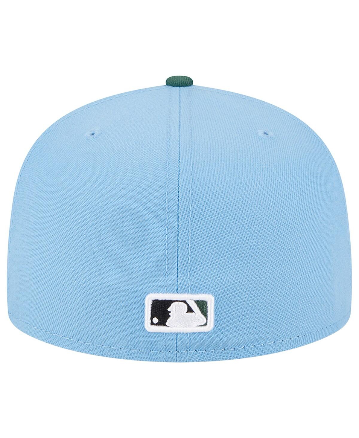 Shop New Era Men's  Sky Blue, Cilantro San Francisco Giants 2002 World Series 59fifty Fitted Hat In Sky Blue,cilantro