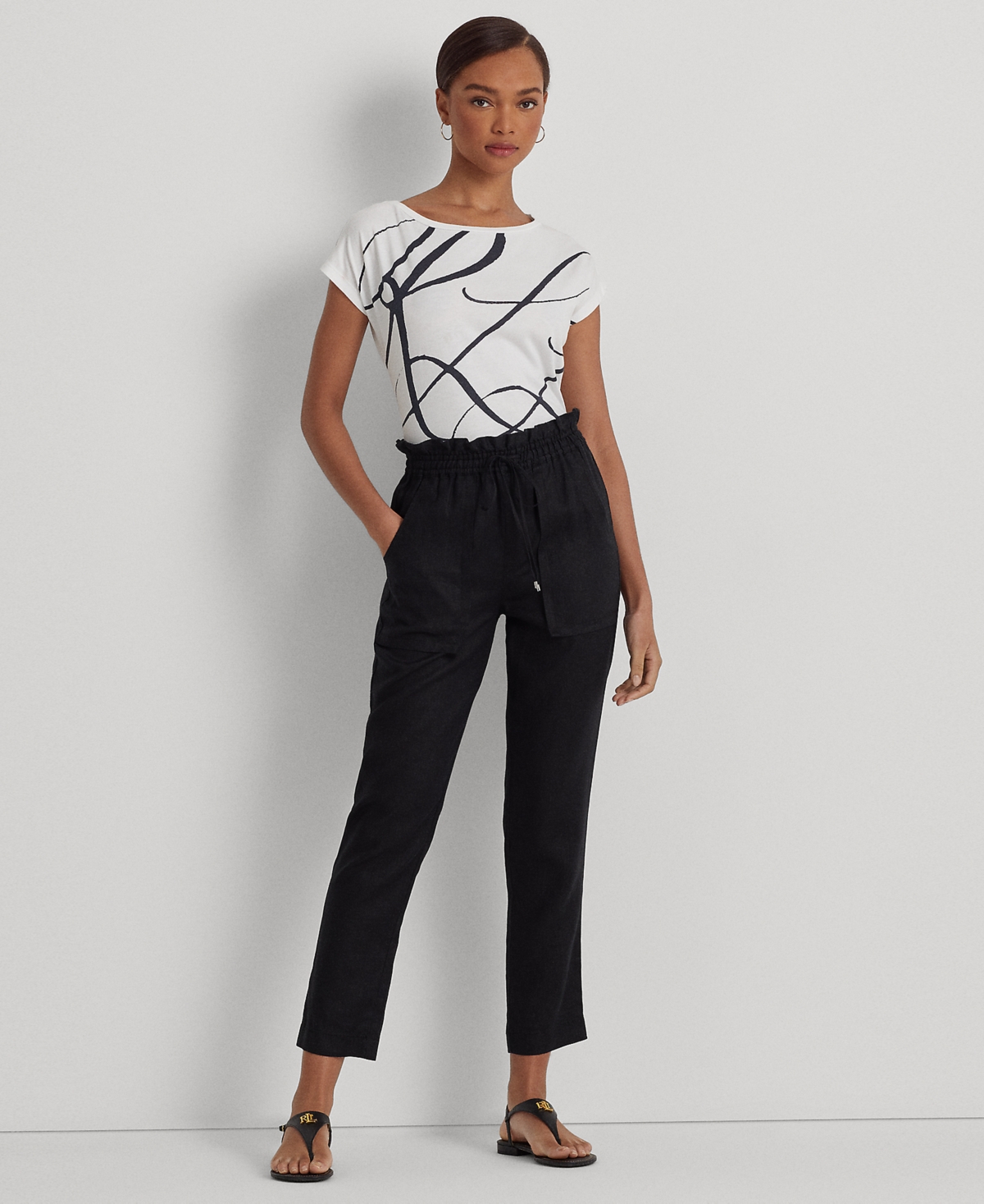 Lauren Ralph Lauren Logo-Print Short-Sleeve Top