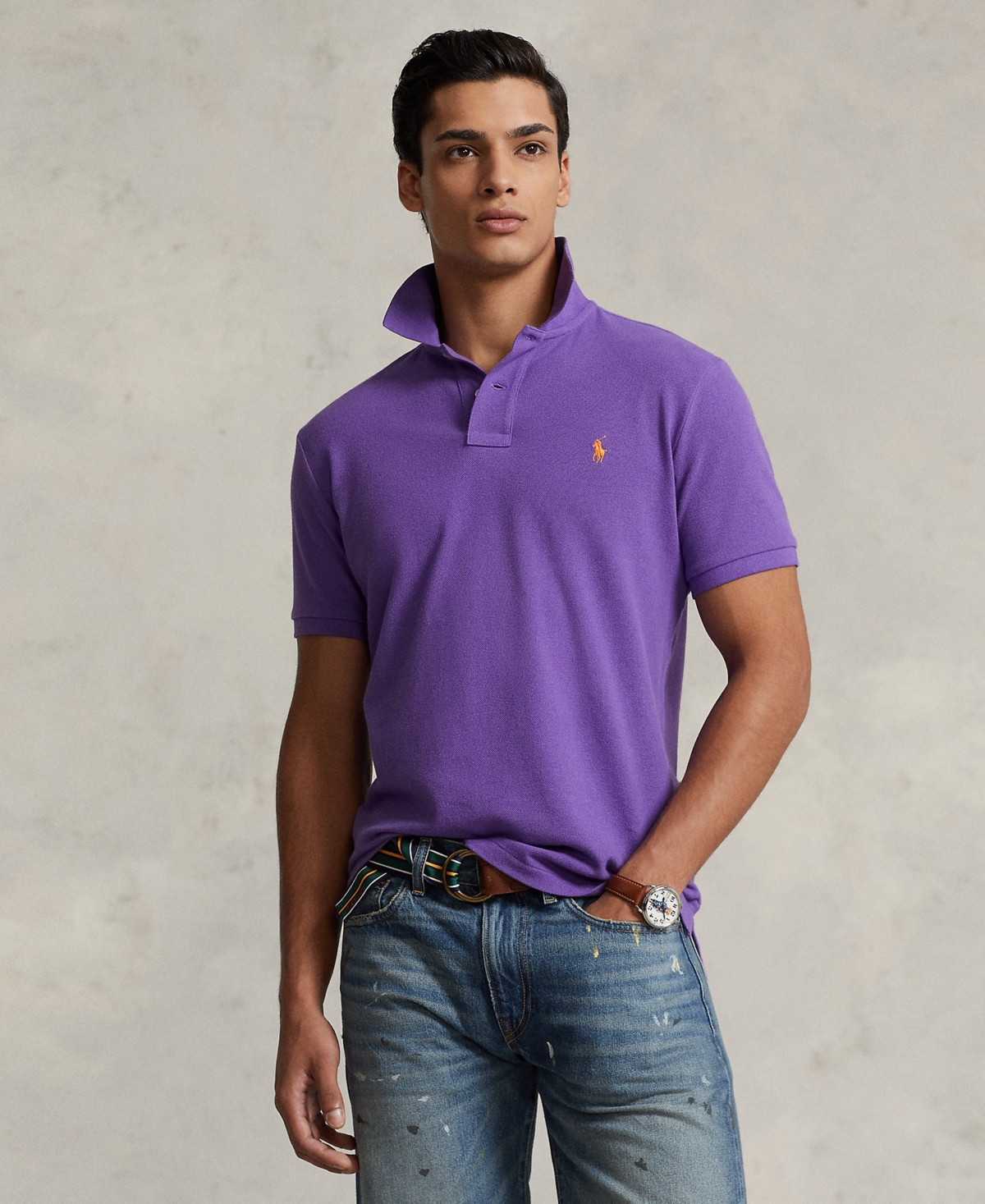 Polo ralph lauren men's clearance classic fit mesh polo shirt