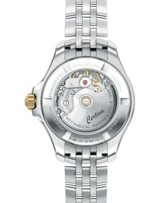 Women's Swiss Automatic DS Action Diamond Accent Two-Tone Stainless Steel Bracelet Watch 35mm