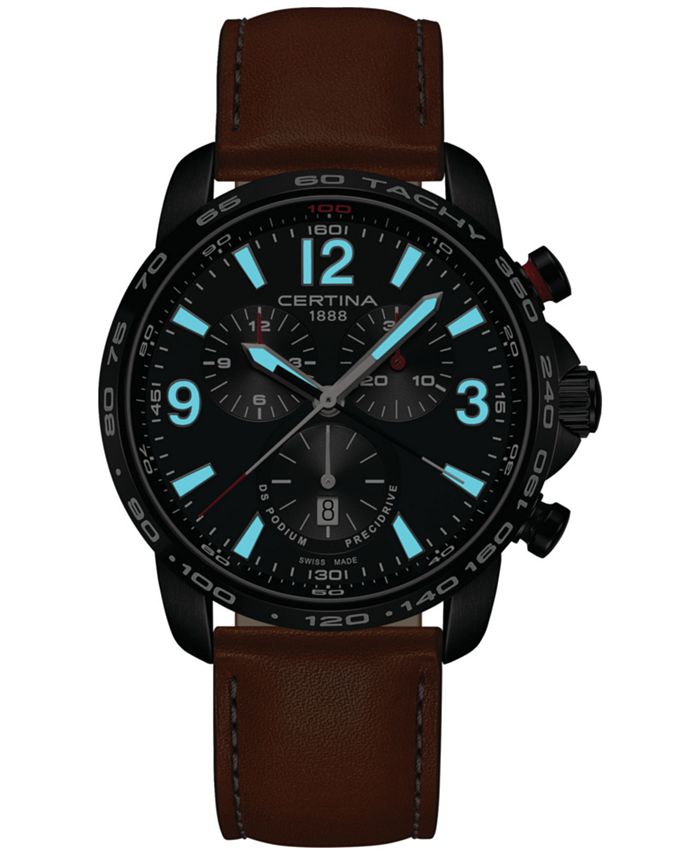 Certina ds store podium leather strap
