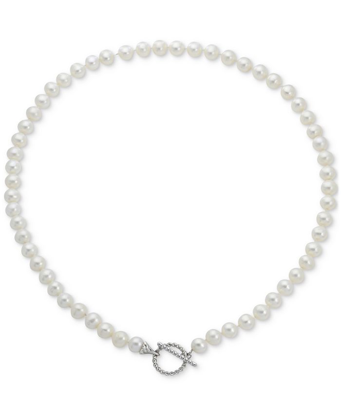 Macy's Cultured Freshwater Pearl (7-8mm) 18