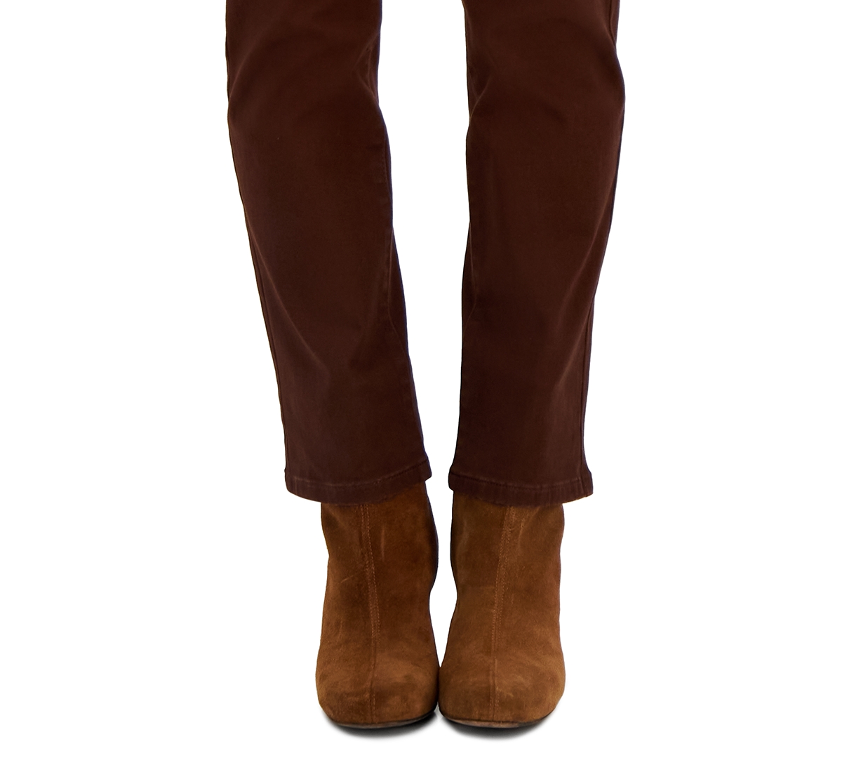 Macy's Petite High Rise Natural Straight-leg Jeans, Created For  In Grand Brown