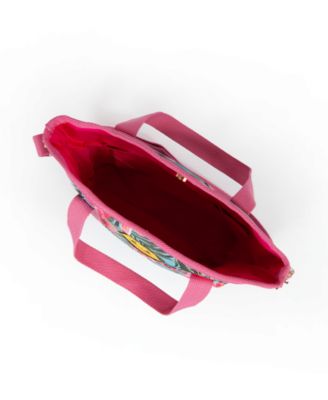 Shady Lady Hawaiian Medium, 100% Cotton Canvas Carryall Tote Bag