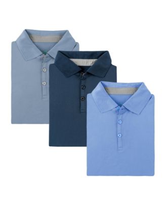 Men's Performance Stretch Golf Polo Shirt - 3 Pack