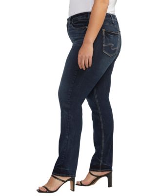 Plus Size Suki Mid Rise Straight Leg Jeans