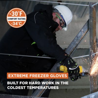 Men's Extreme Freezer Glove - -30°F Protection, Impact Resistant, Silicone Grip, Ergonomic Fit