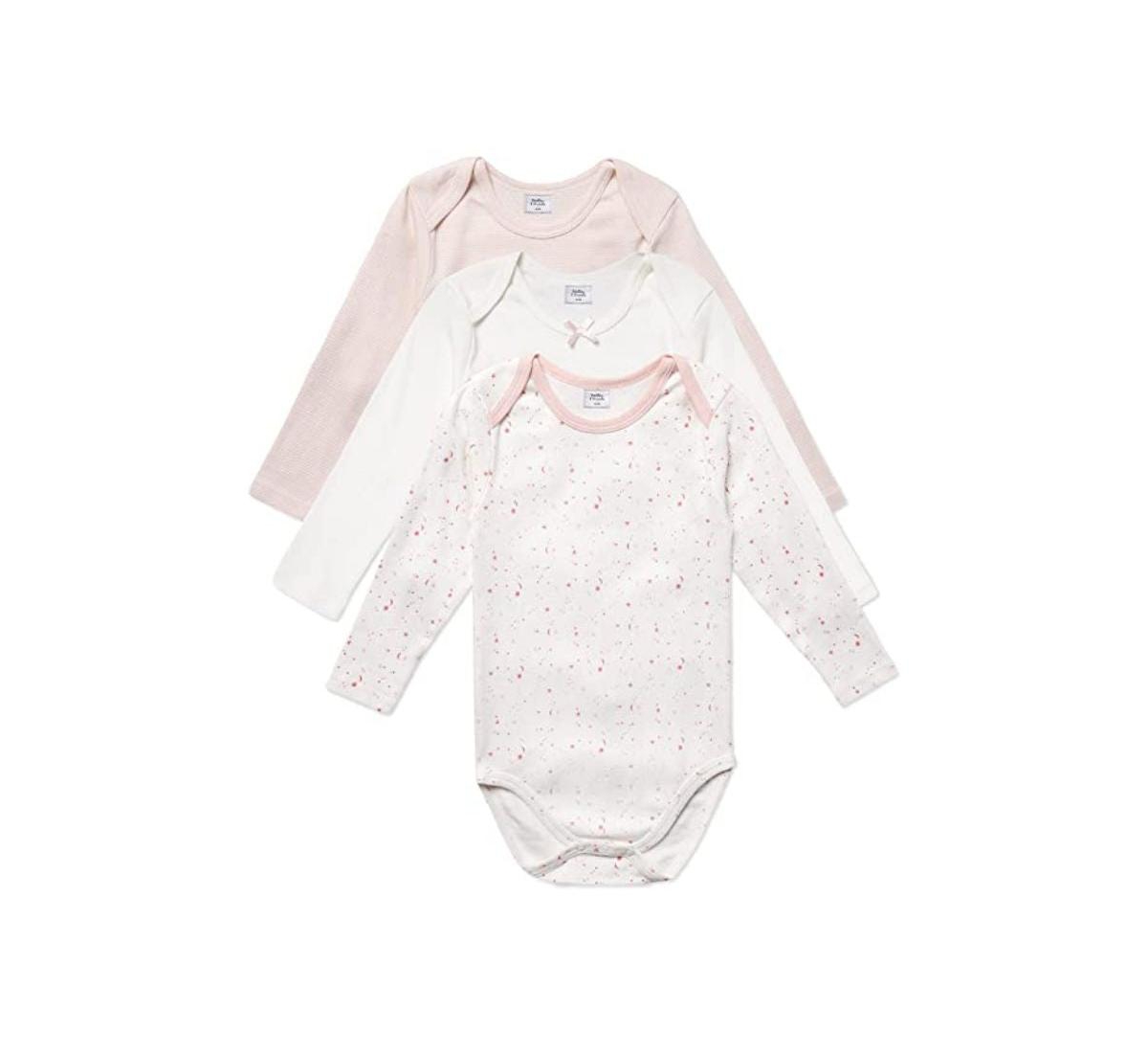 Stellou & Friends Baby Girls Cotton Long Sleeve Onesies