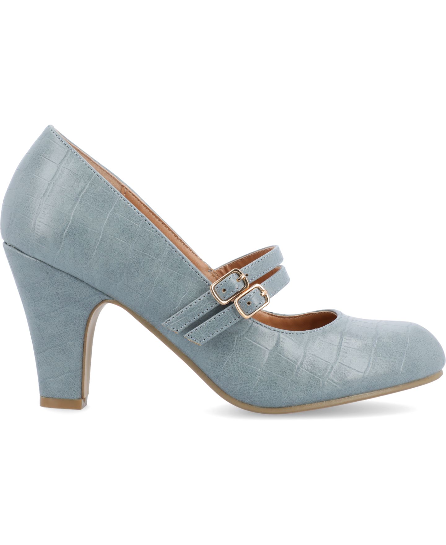 Женские туфли Journee Collection Windy Double Strap Mary Jane, цвет: Синий — фото 2