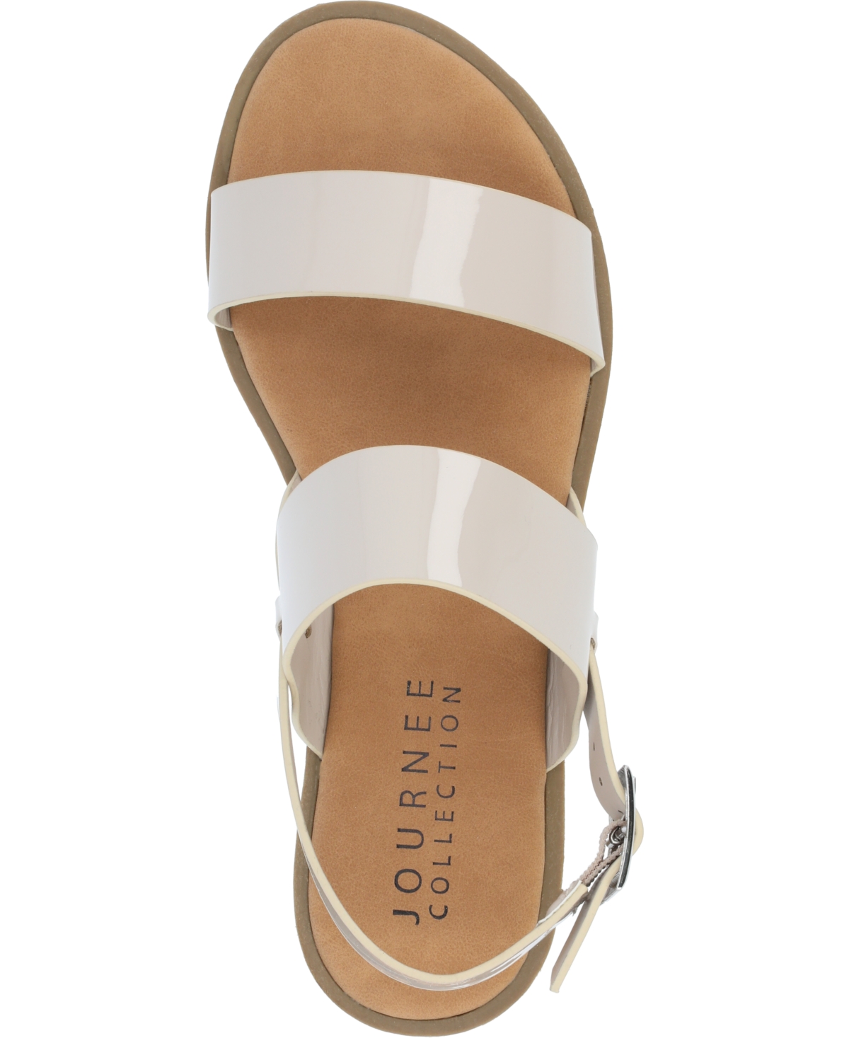 Journee Collection Lavine Sandal In Beige Patent
