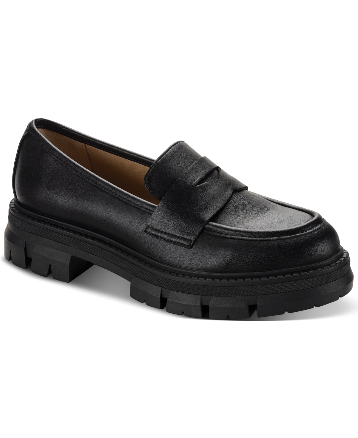 Macy's black loafers store