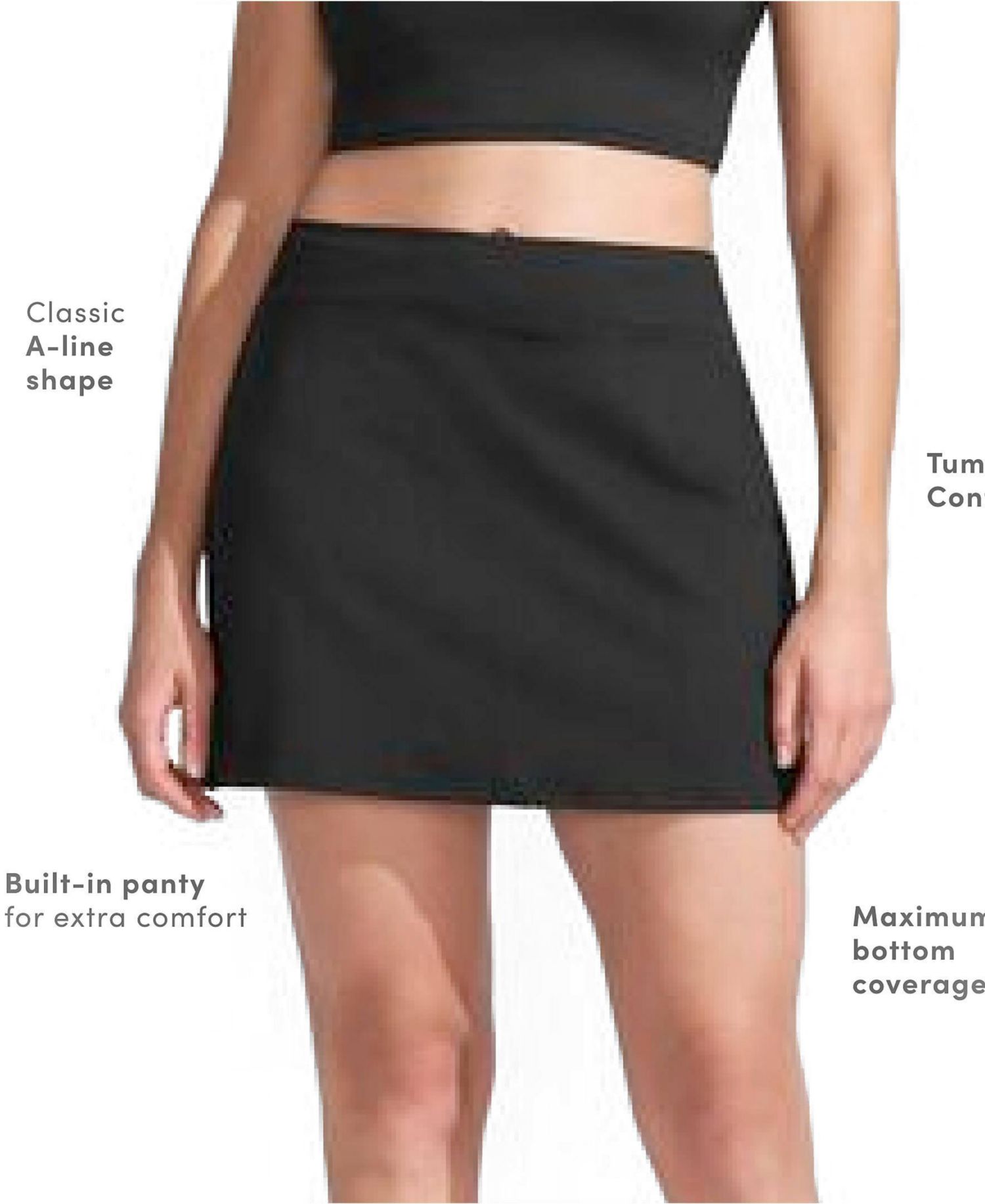 Women's Tummy Control Swim Skirt