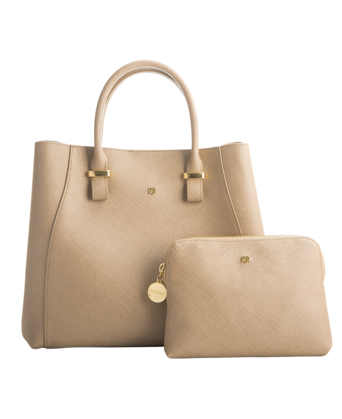 Shop Gunas New York Jane Medium Satchel Bag In Light Brown