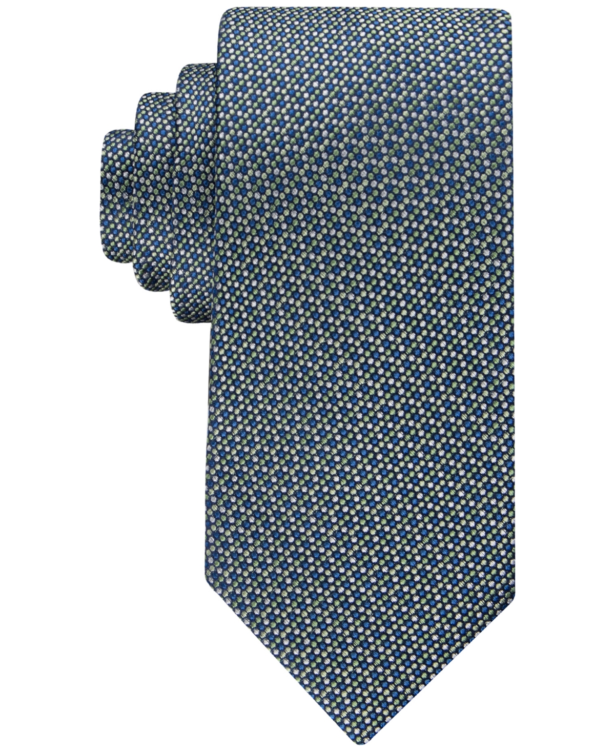 Tommy Hilfiger Men's Classic Floral Dot Tie In Navy,green