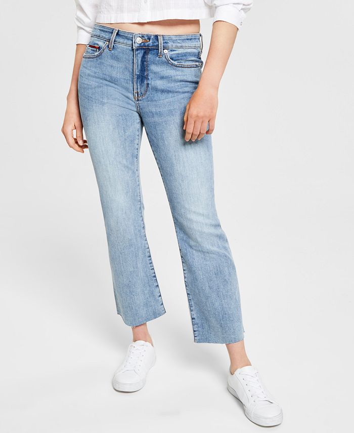 Tommy Jeans Women's Mid-Rise Bootcut Jeans - Macy's