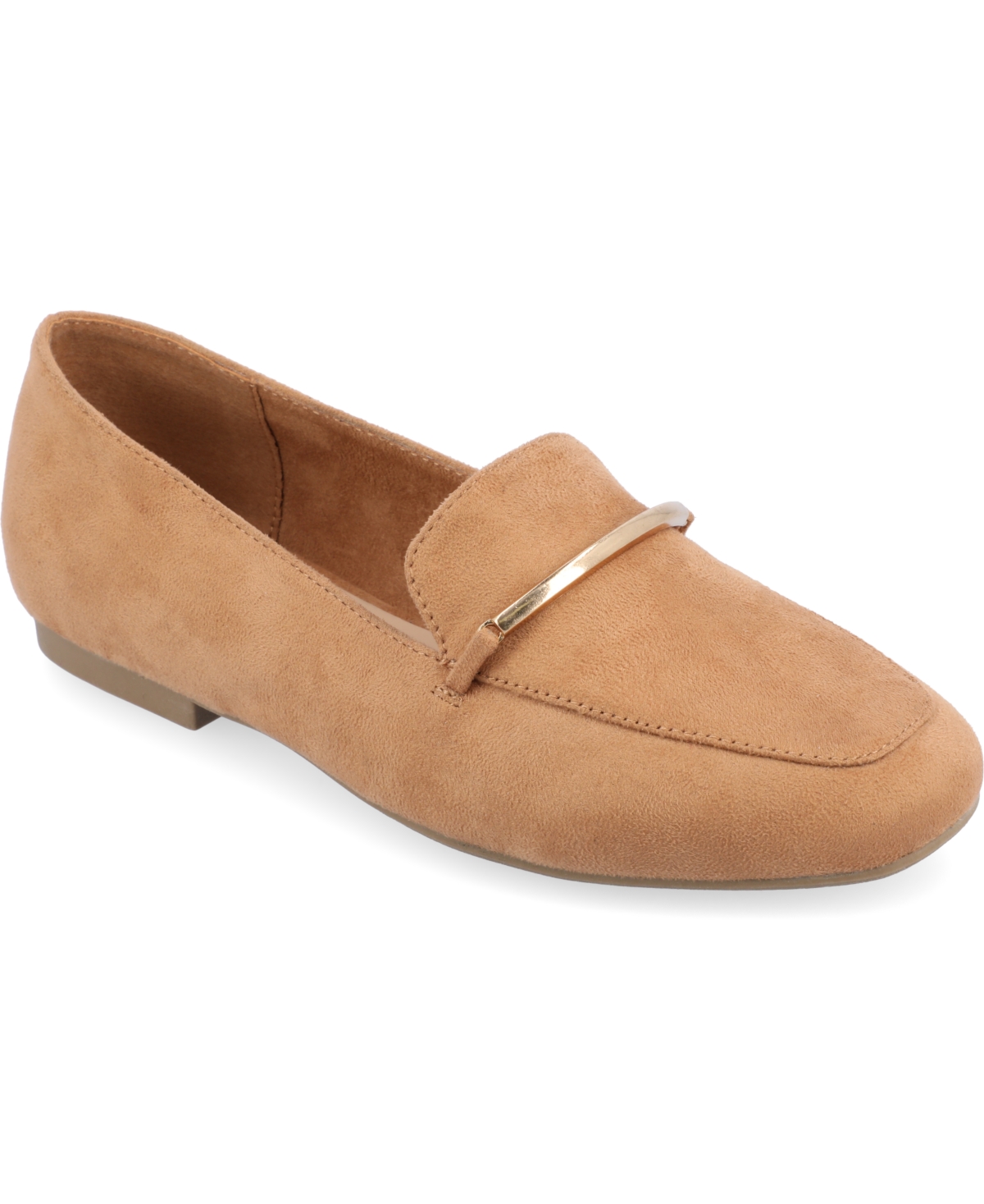 Shop Journee Collection Women's Wrenn Slip On Loafers In Tan,suede