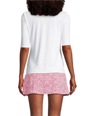 Women's SunShade UPF 50 Elbow Sleeve Rash Guard Swim Tee