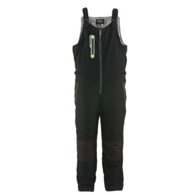 Men's Extreme Softshell Bib Overalls - -60°F Comfort, Insulated, Windproof, Water-Repellent, Durable Workwear for Extreme Cold